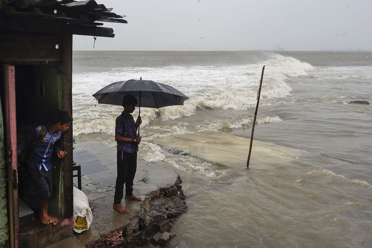 Pictures of Cyclone Nisarga which hit Maharashtra badly