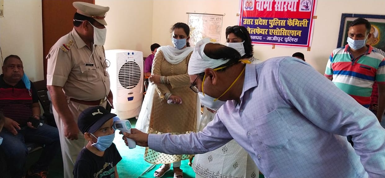 DGP's wife made police family aware with covid-19 in ghazipur