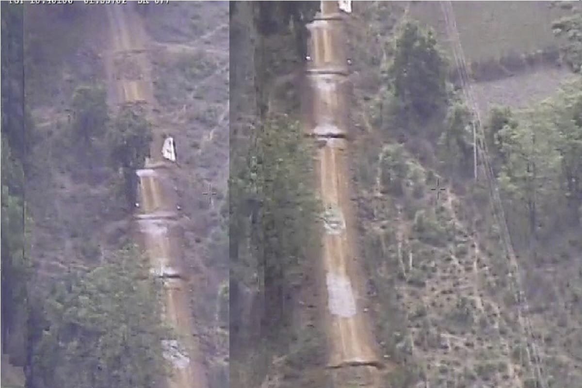 150 Naxalites blew the Rs 6 crore constructed road from IED blast from 16 places