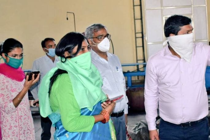 DM inspected the industrial area