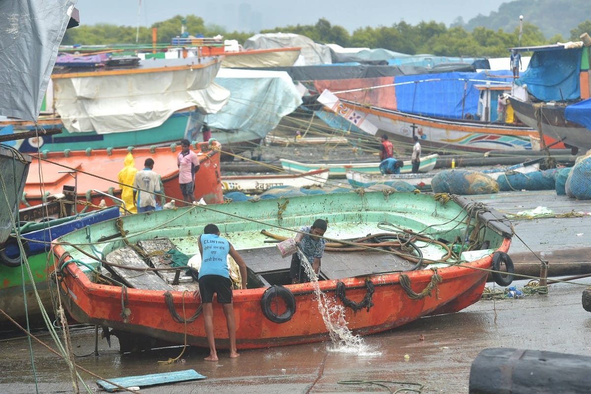 Pictures of Cyclone Nisarga which hit Maharashtra badly