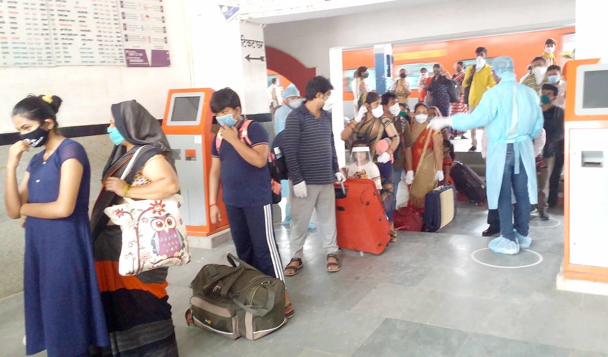 Screening of 69 passengers under the supervision of magistrate