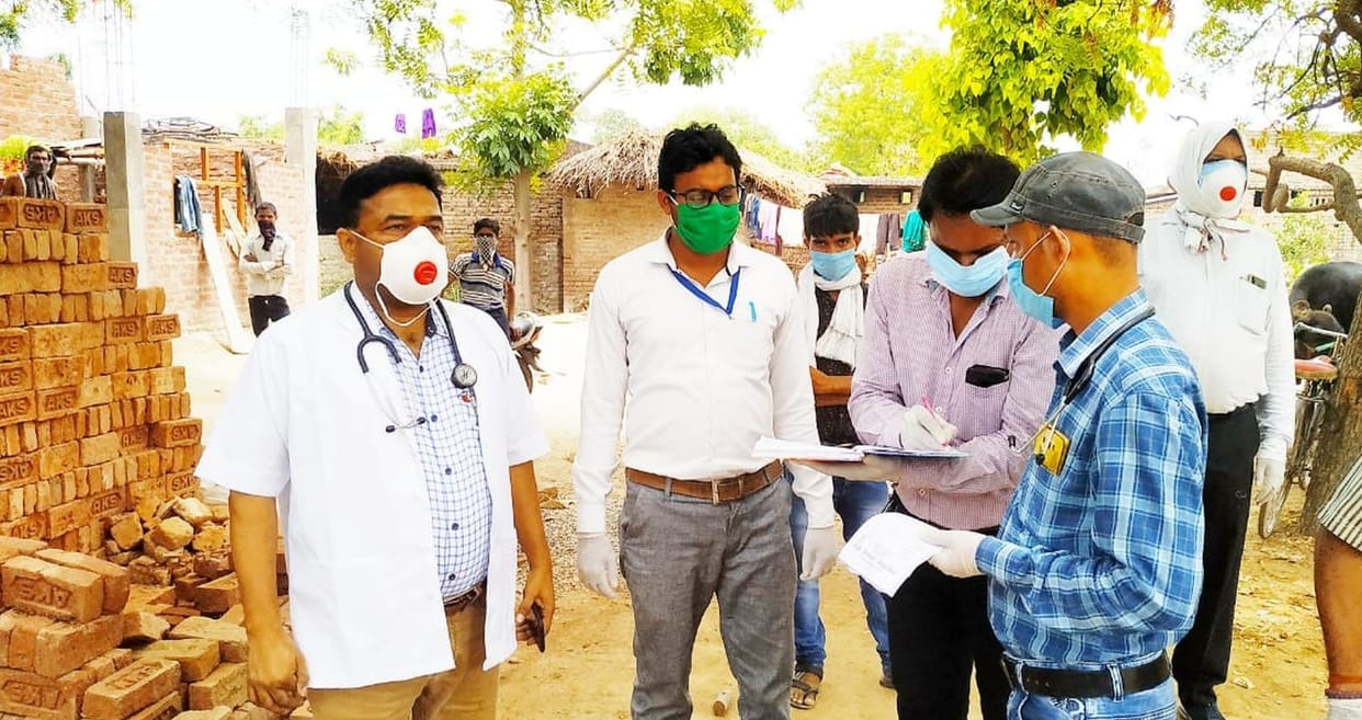 Railway hospital seal, two doctors and staff quarantine