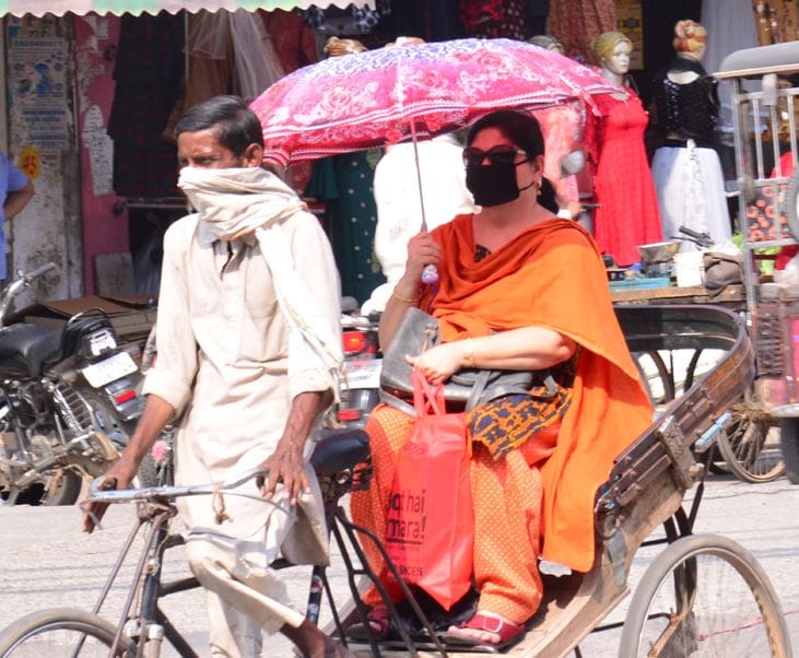 It was unhappy in the scorching sun