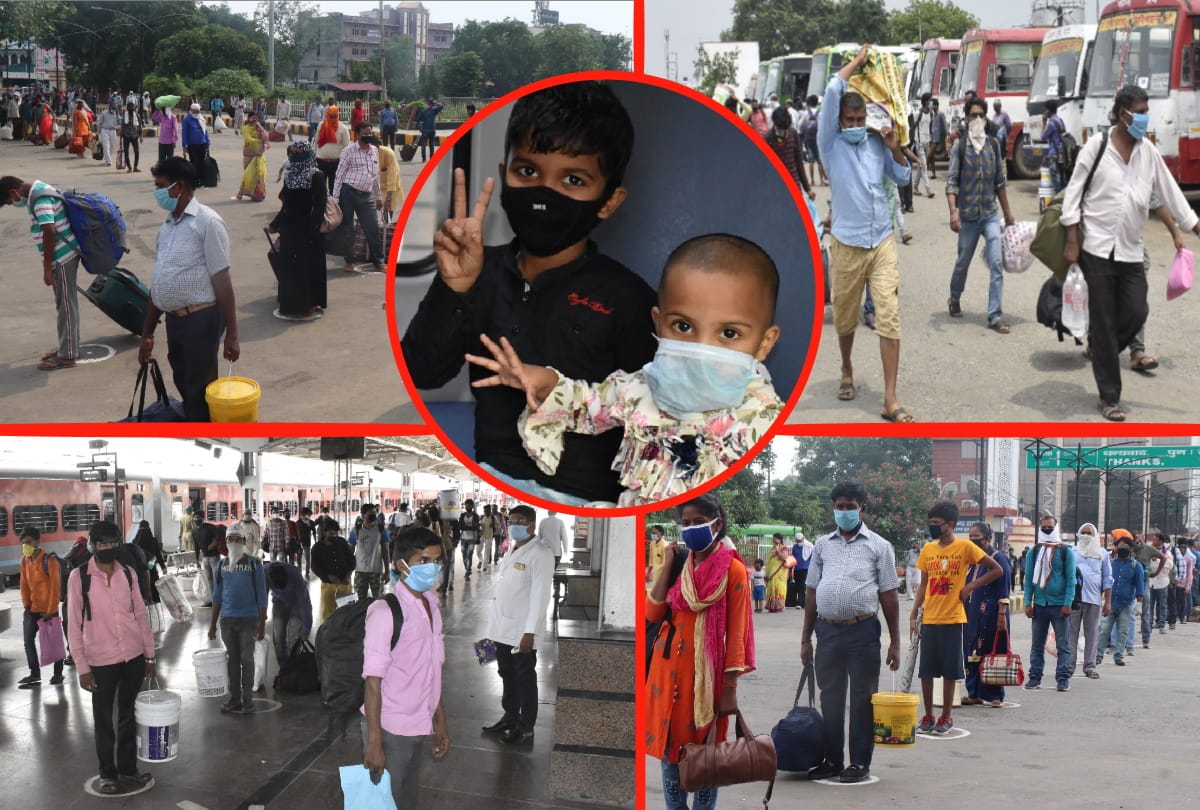 Two thousand passengers left by special trains from Gorakhpur railway station
