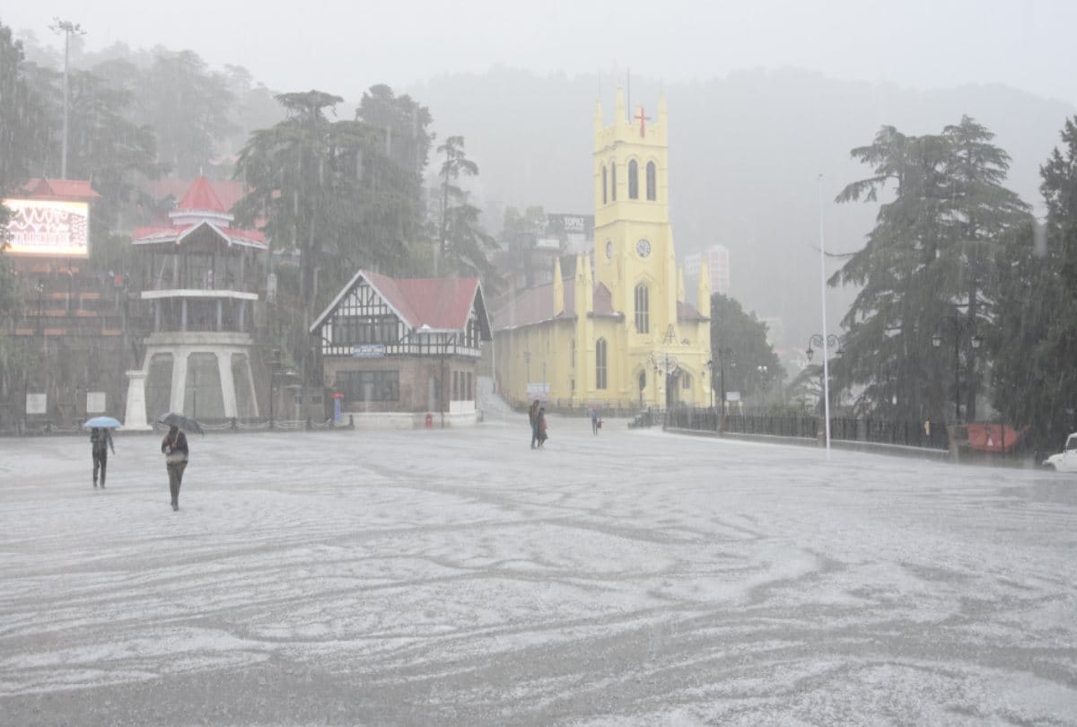 heavy rainfall and hailstorm warning for three days in Himachal, Yellow-Orange alert issued