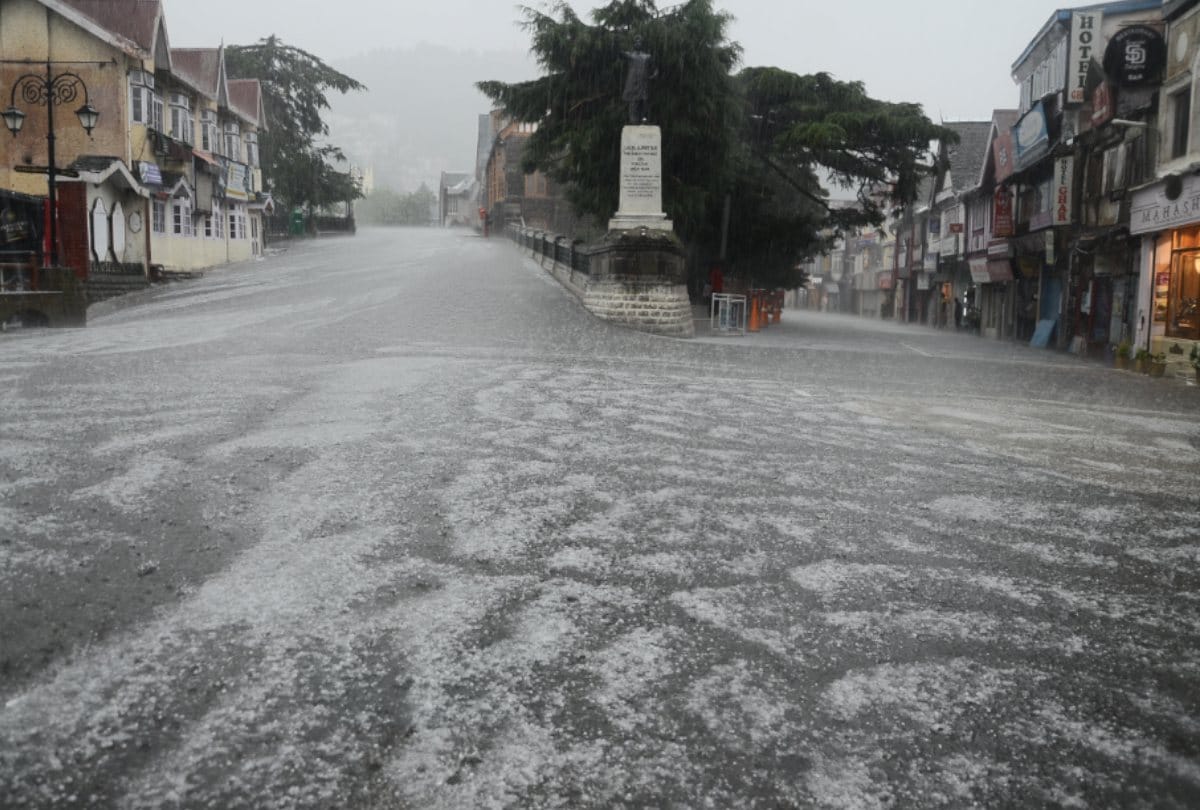 heavy rainfall and hailstorm warning for three days in Himachal, Yellow-Orange alert issued
