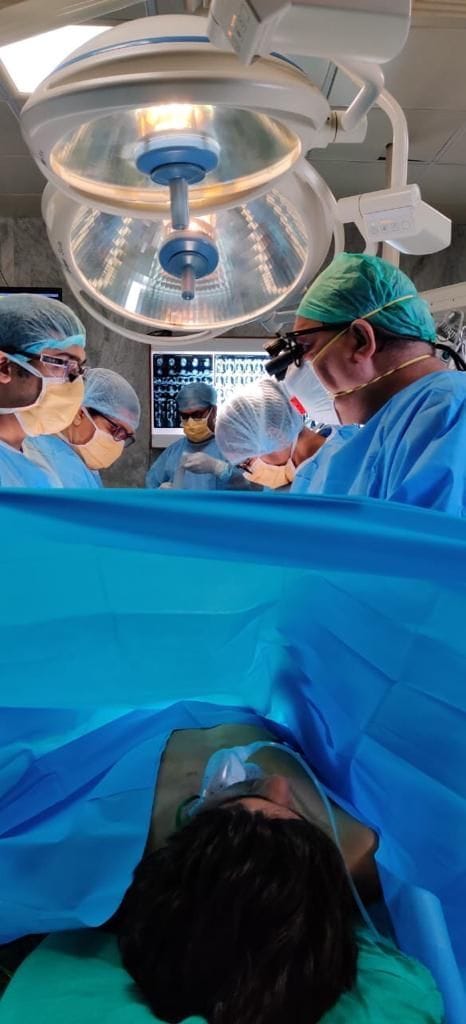 The main windpipe of a young man who is going on a bicycle due to a bull was cut, PGI doctors saved his life by performing a 5-hour surgery.