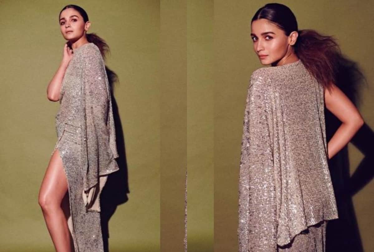 alia bhatt and rakul preet singh wore sparkley shimmer one shoulder gown whose look better