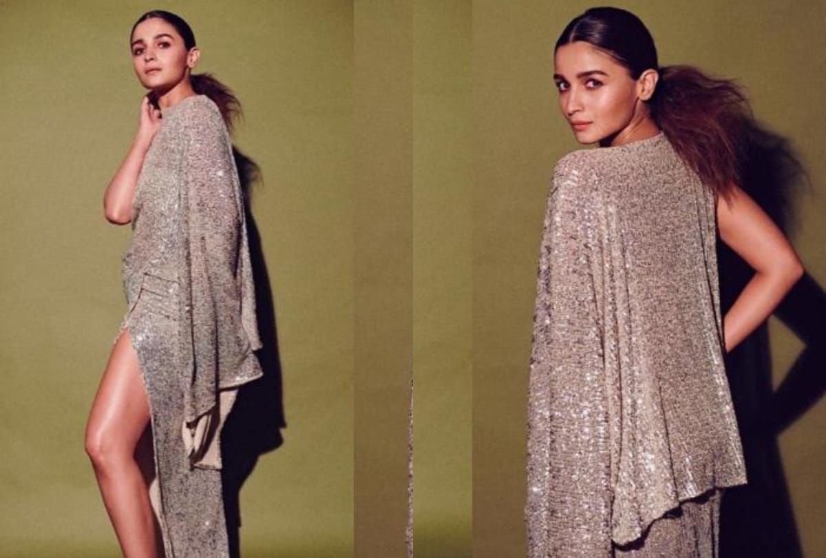 alia bhatt and rakul preet singh wore sparkley shimmer one shoulder gown whose look better
