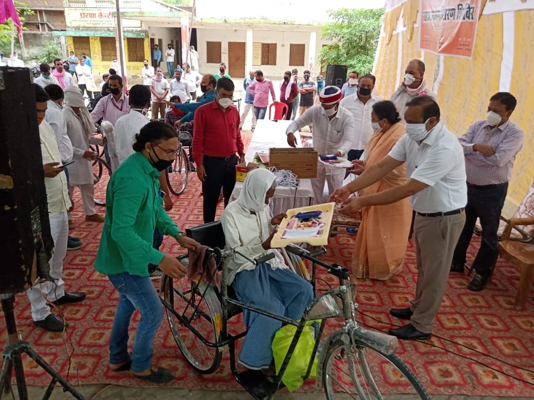 165 devices and masks distributed to Divyang