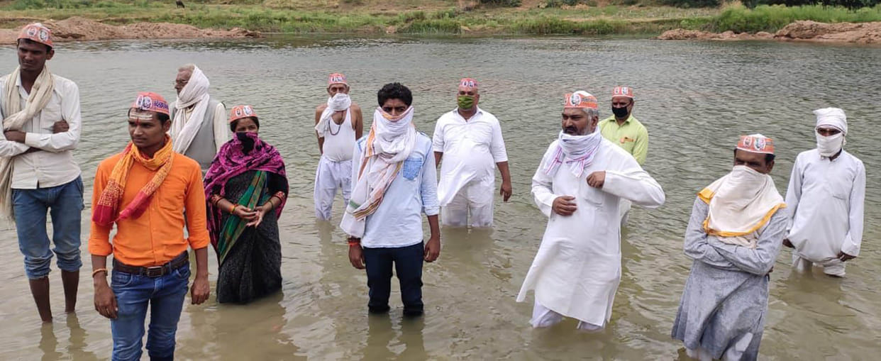 Water Satyagraha against illegal mining