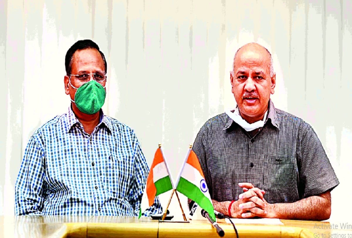 bjp submitted memorandum to arvind kejriwal demanding dismissal of manish sisodia and satyendra jain