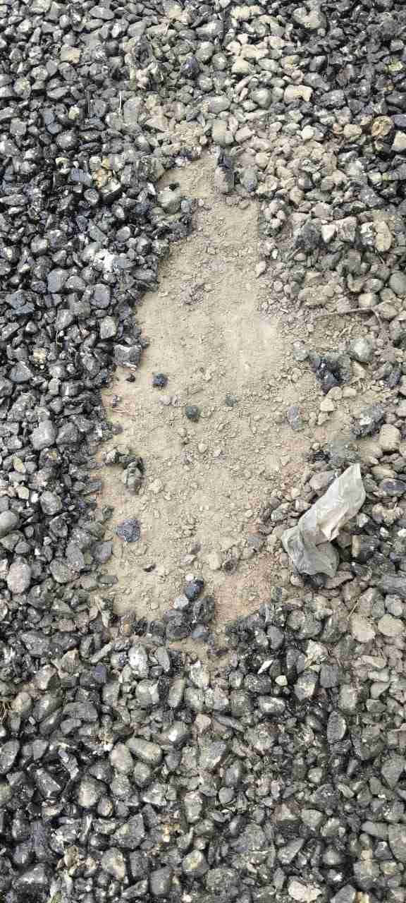 Villagers protest by accusing them of putting inferior material in the road