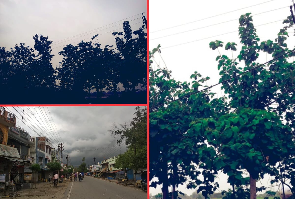 Weather change see latest weather photos after light rain in gorakhpur
