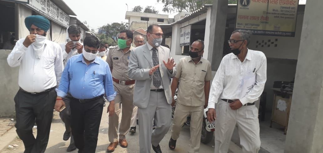 Court judge inspected the court building