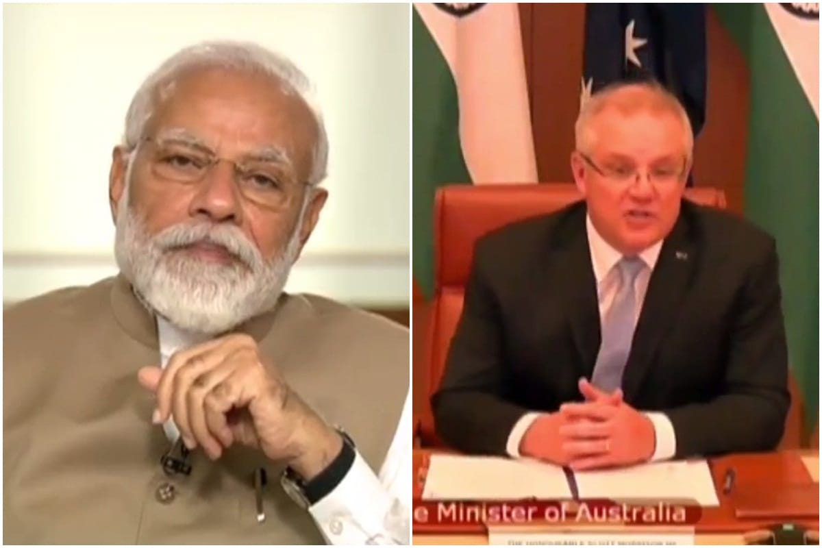 PM Modi & Scott Morrison India Australia Virtual Summit live updates bilateral relations coronavirus