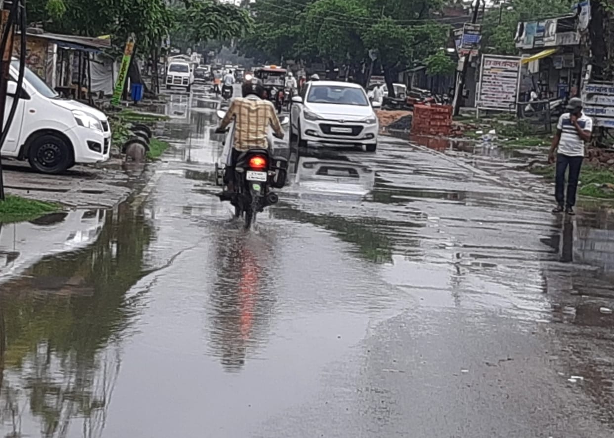 Water logging in the city due to heavy rains