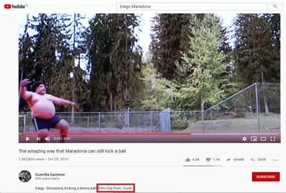 Fack chek: No this is fake Video, Diego Maradona is not Kicking A Tennis Ball