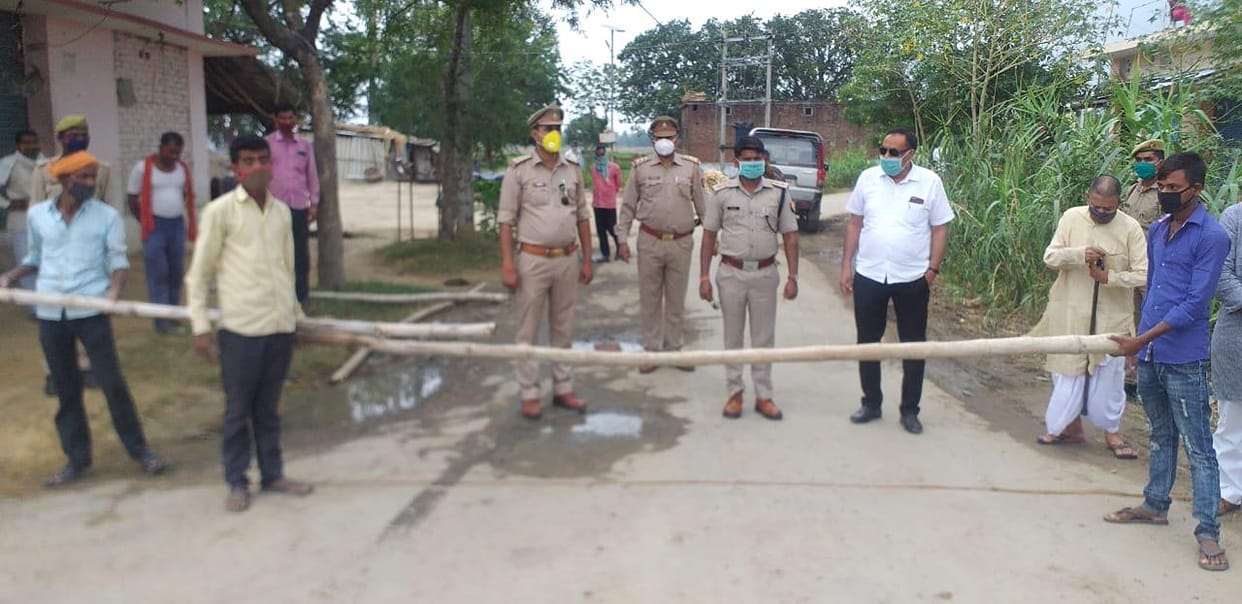 four found corona positive in maharajganj