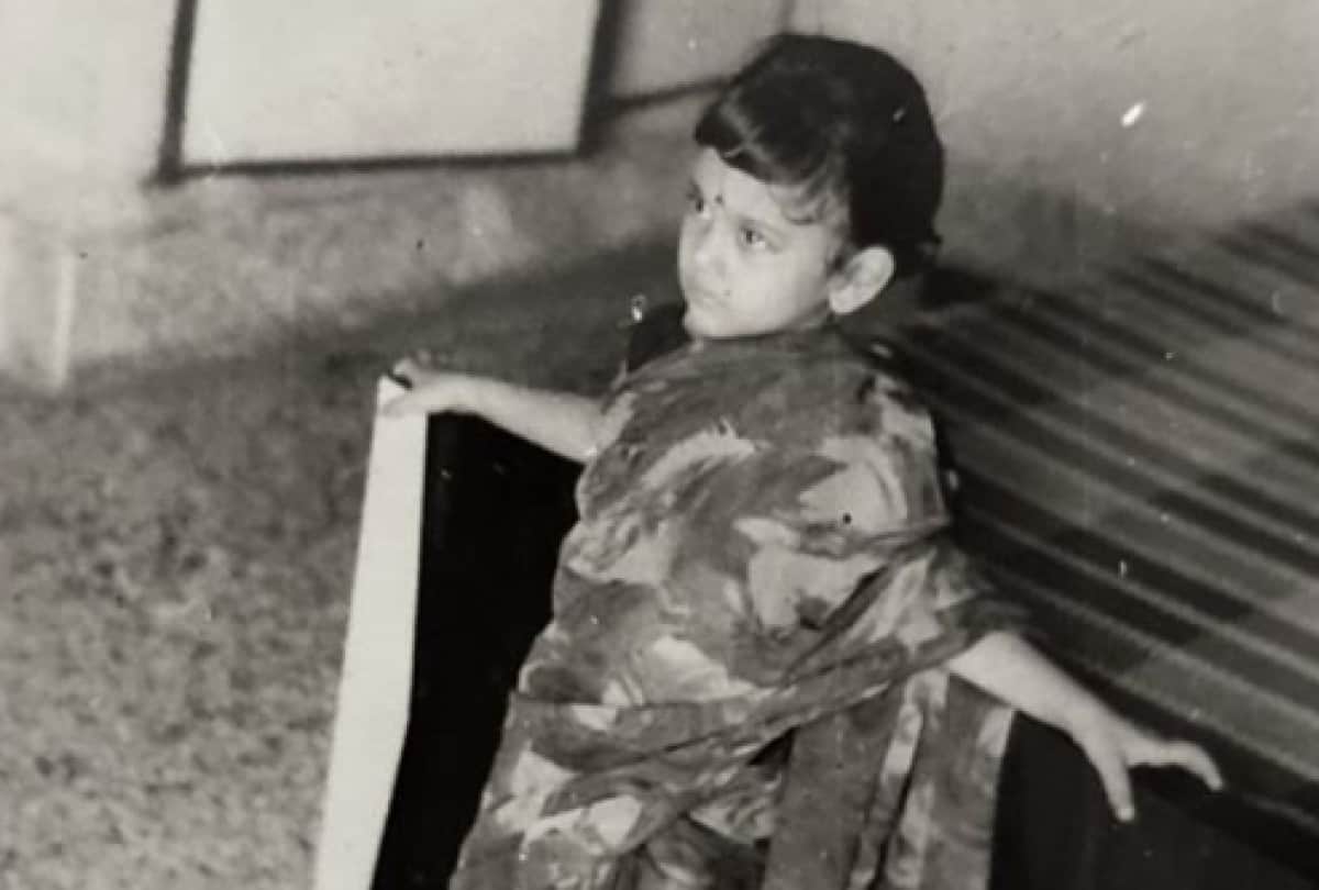 ramayan sita aka dipika chikhlia share childhood throwback photo with saree