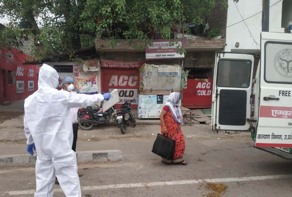 Mother and son found corona infected in Shuklaganj