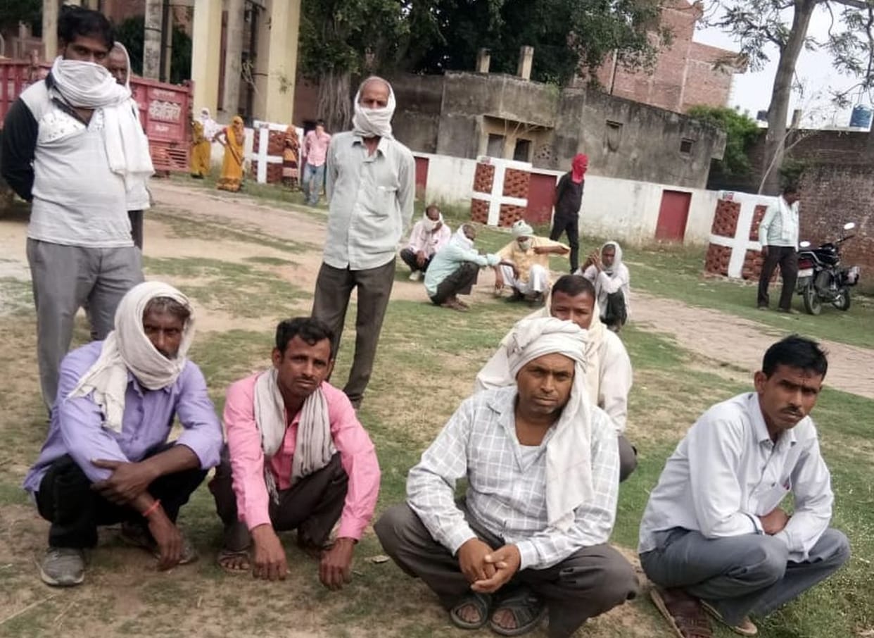 old man died in accident in farrukhabad