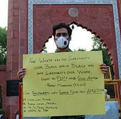 Aligarh: Voice raise in  AMU against  murder of black man in America.