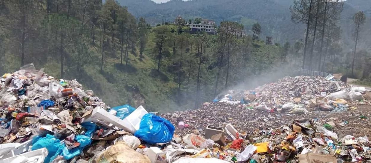 Garbage Burning in bageshwar