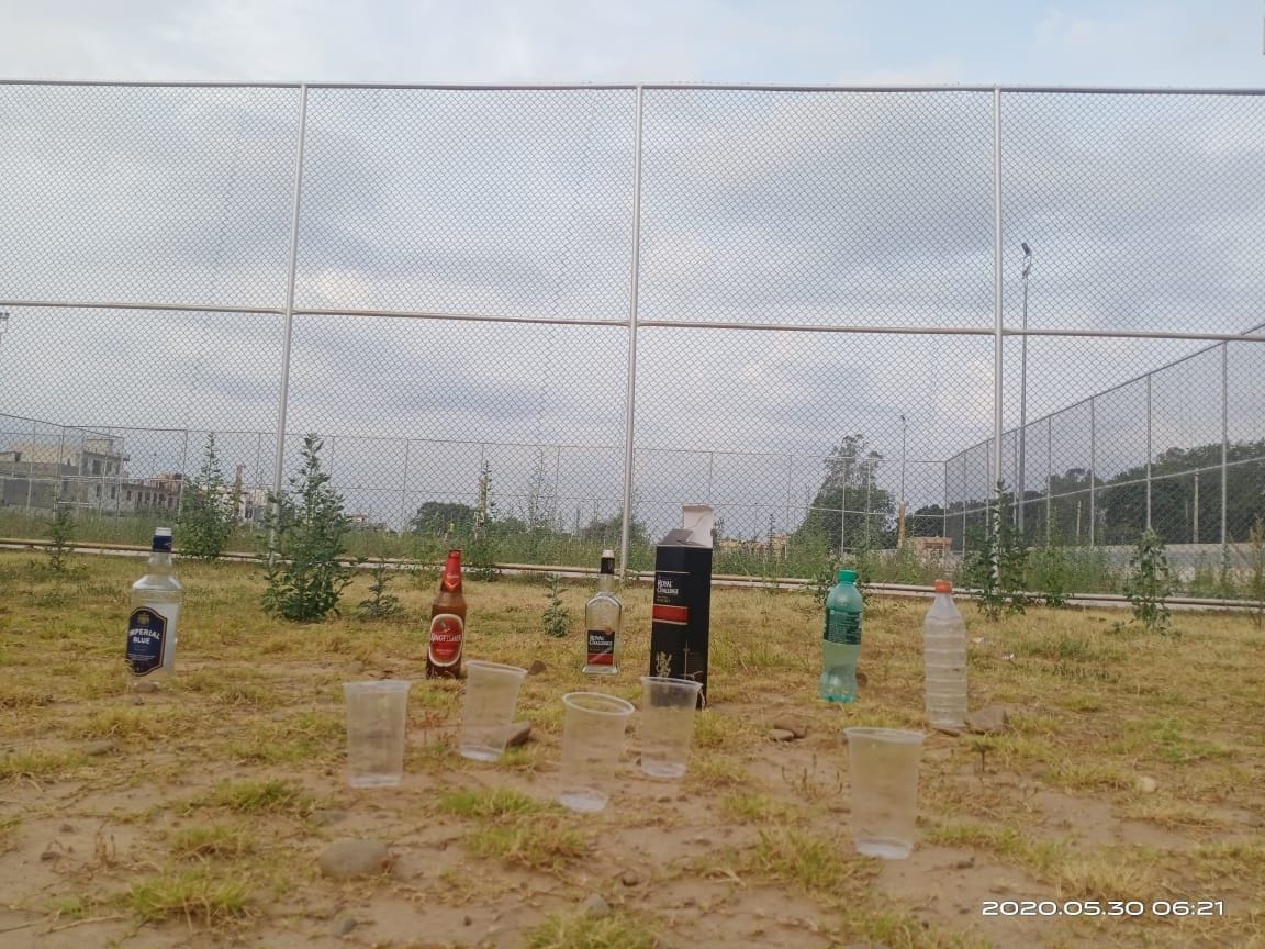 Stadium complex under construction becomes a hub for addicts