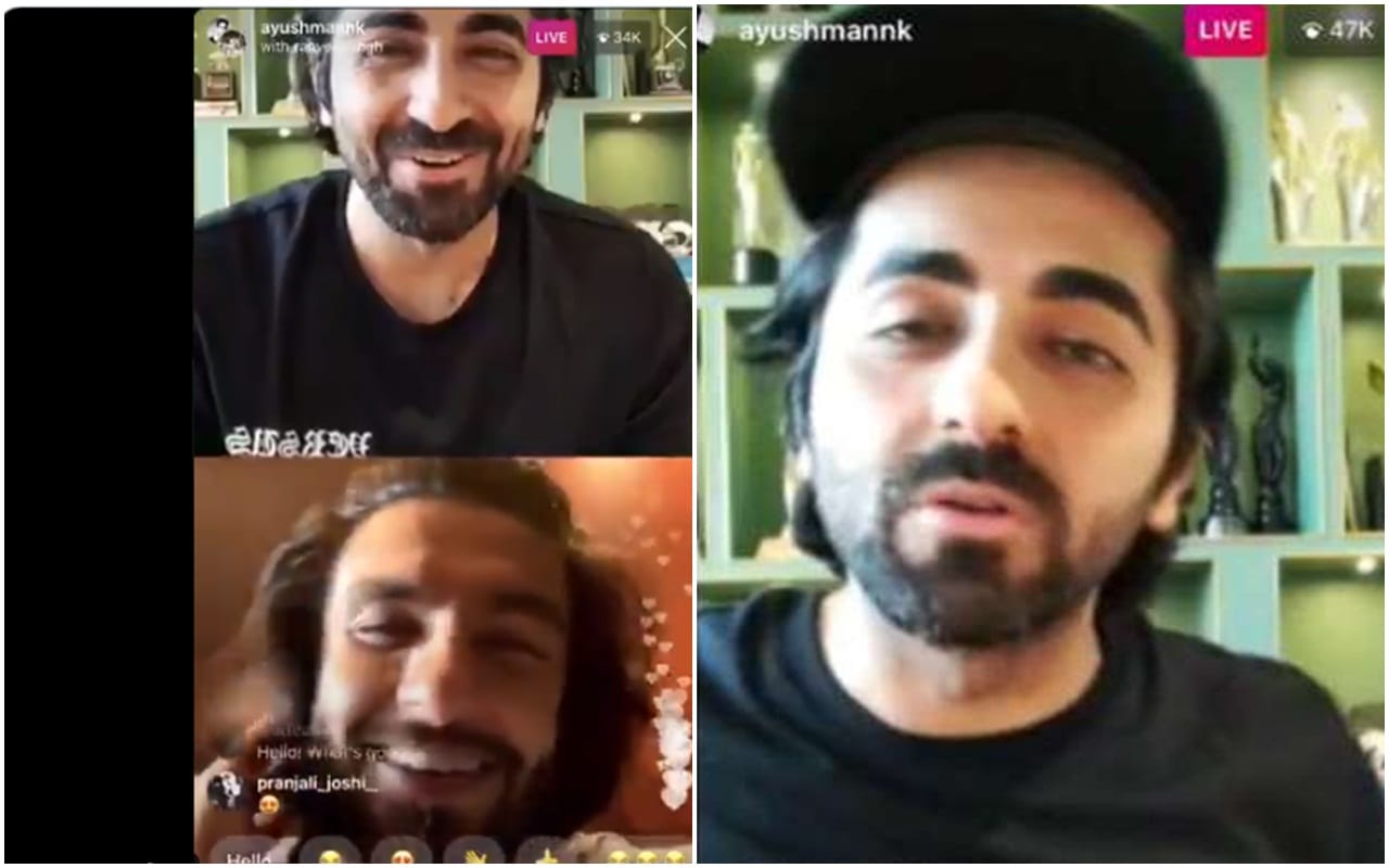 Ranveer Singh and Ayushmann Khurrana were laughing and chatting chatting loudly Deepika Padukone Gets Angry