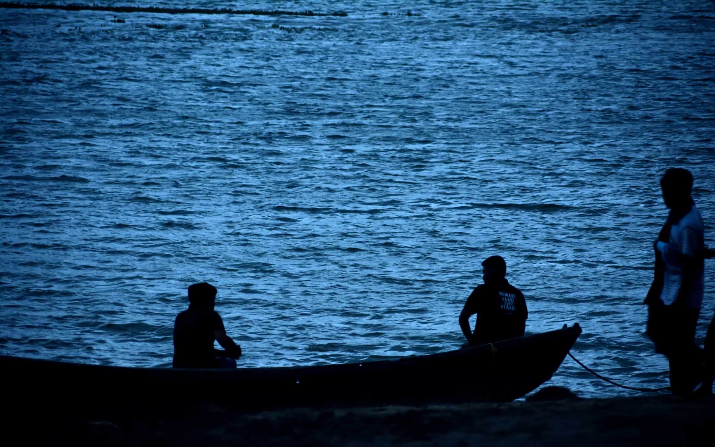 Burning lamp at the confluence, offering to the Sun God