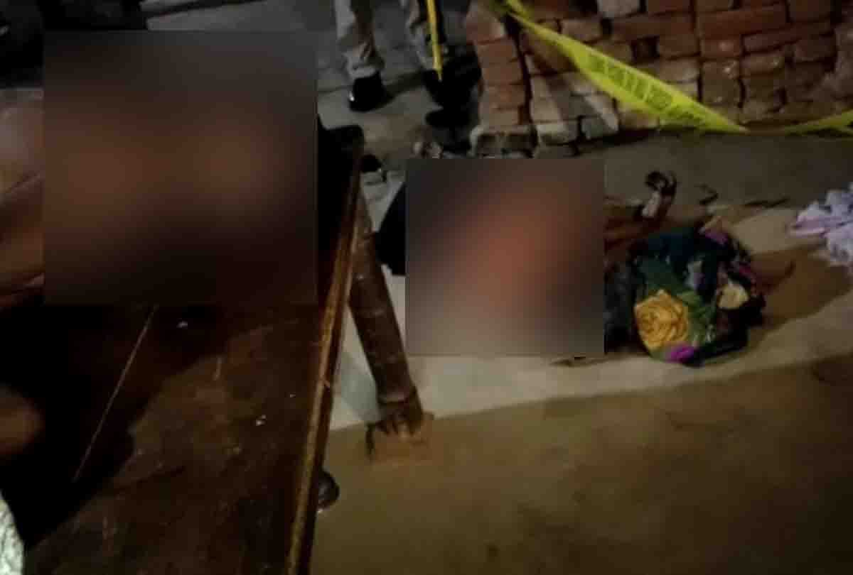 Auraiya : Mother dies by consuming poison with  son