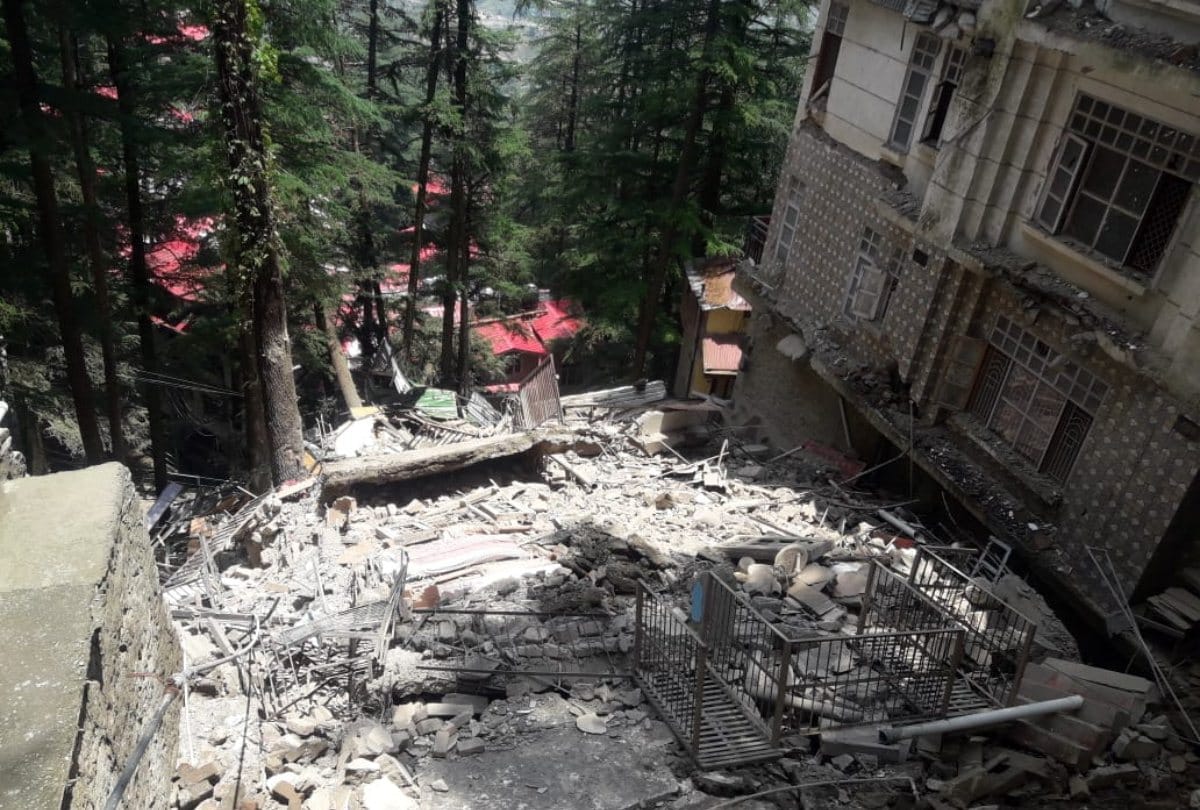 Shimla News: four storey building collapsed in shimla himachal pradesh