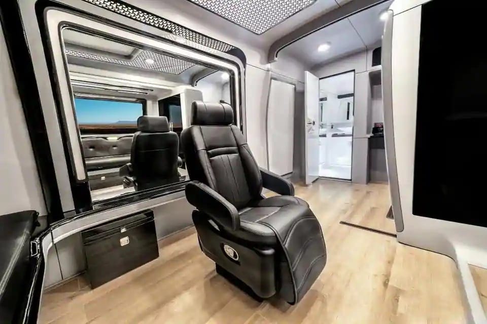 Allu Arjun vanity van looks exquisite on the outside as well as inside