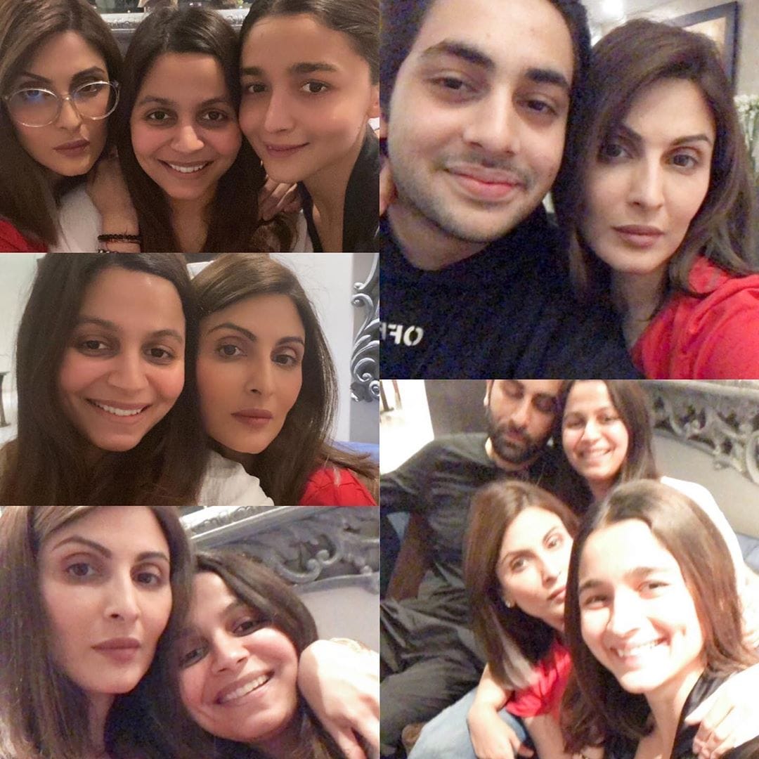 Riddhima Kapoor shared Ranbir Kapoor Alia Bhatt and Neetu Kapoor photo called them My comfort zone familia
