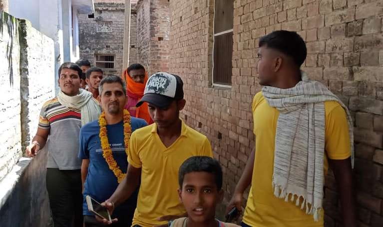 The youth was sent home after the report came negative, villagers welcomed
