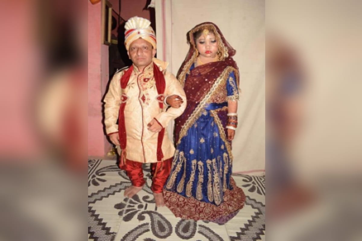 Unique wedding of three foot bride and groom took place in Meerut