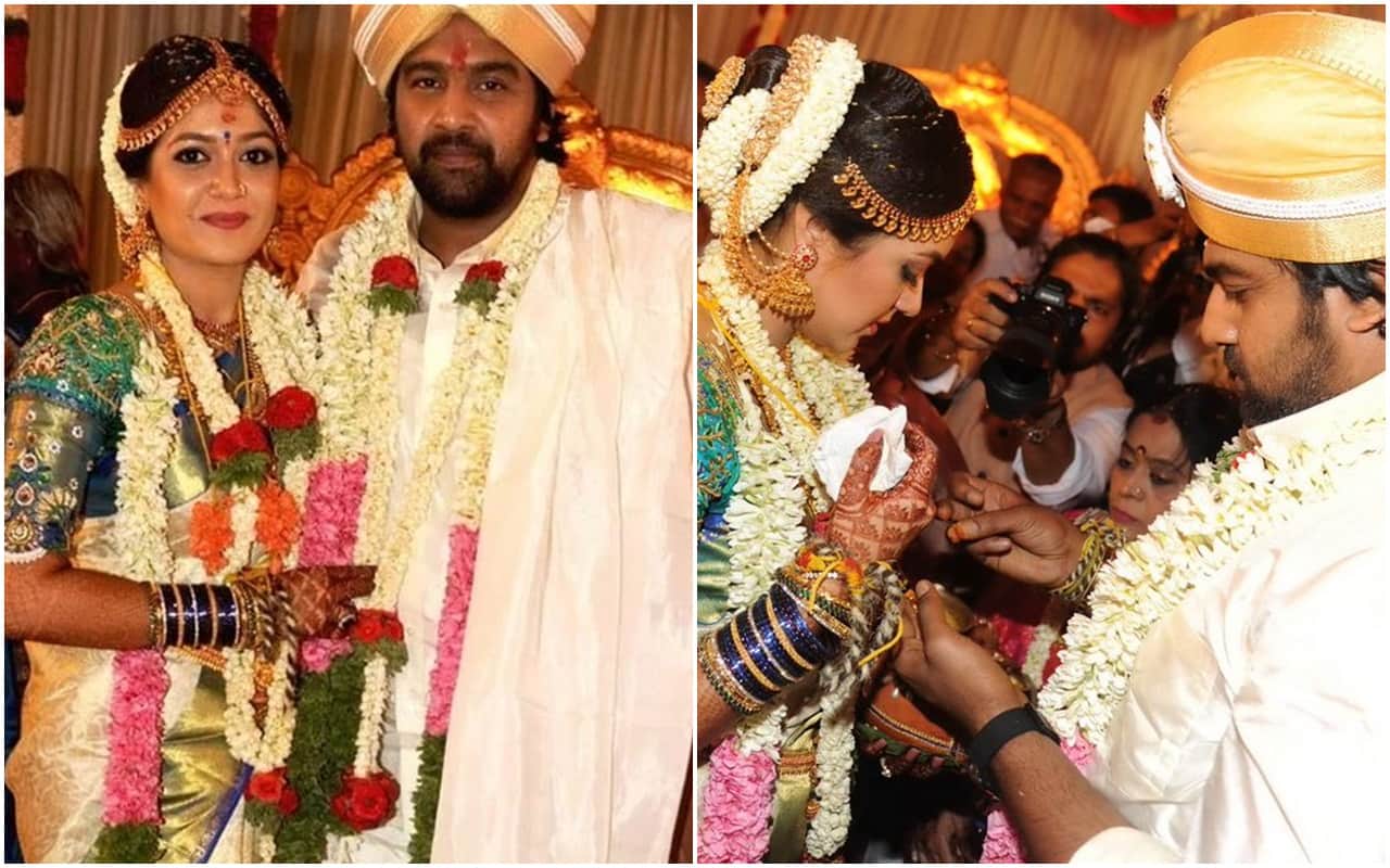 chiranjeevi sarja and meghana raj marriage photos Goes Viral After Actor Death meghana is Expecting