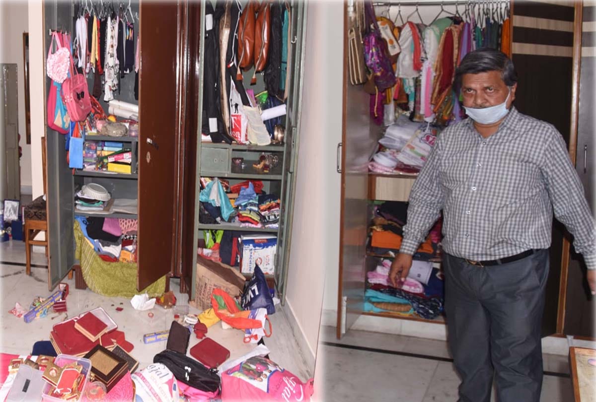 70 lakhs theft in businessman flat in kanpur
