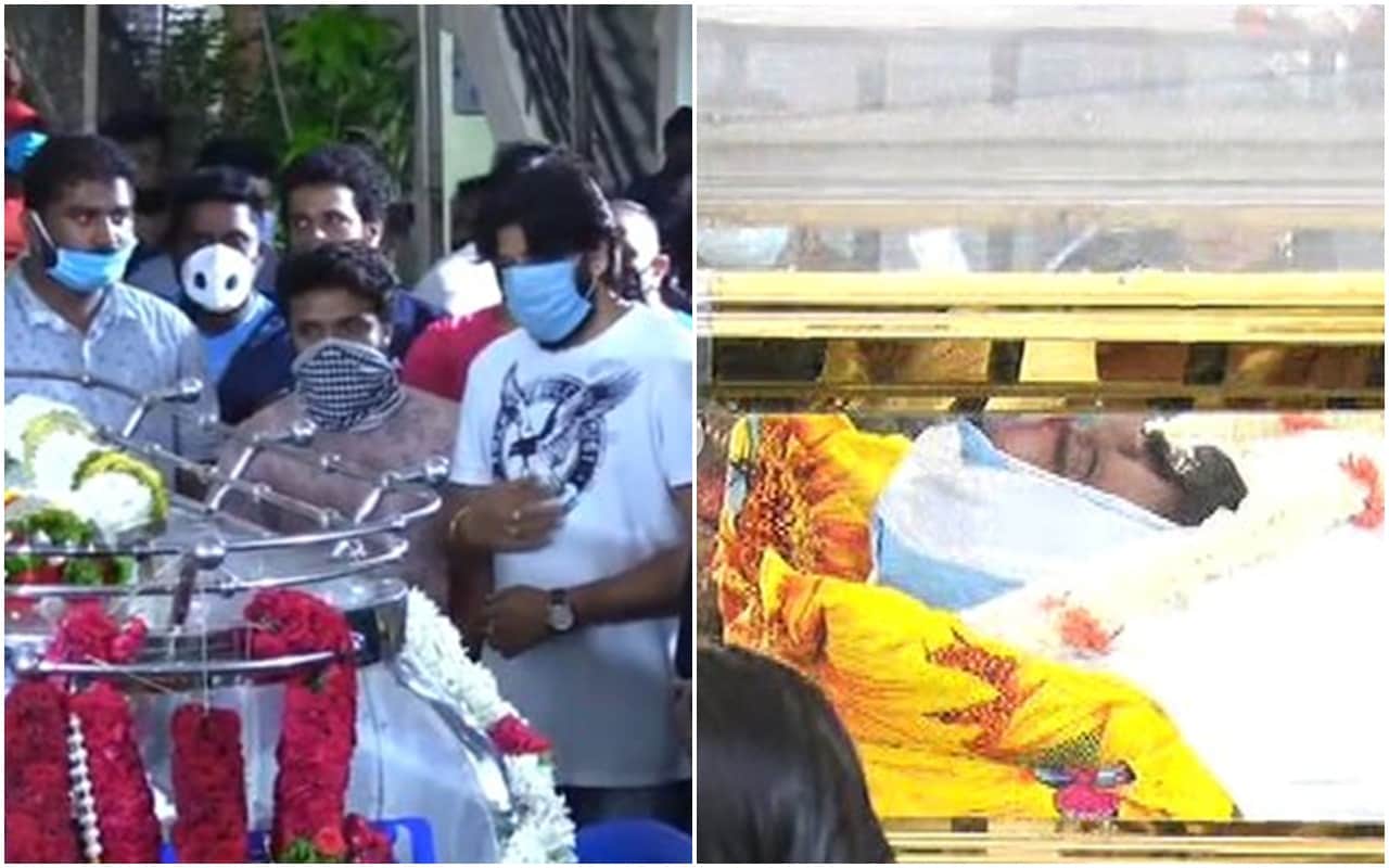Chiranjeevi Sarja funeral He died due to cardiac arrest