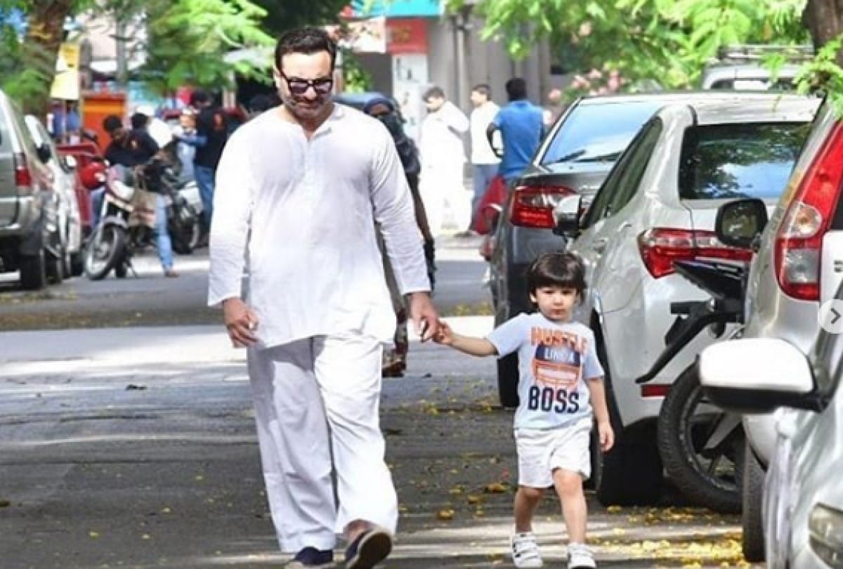 saif ali khan kareena kapoor marine drive enjoy sunset with taimur ali khan