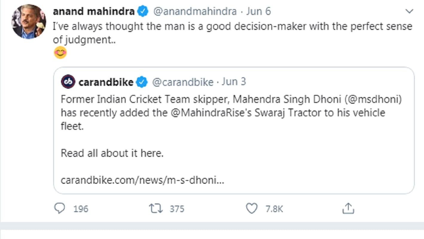 ms dhoni tractor swaraj tractor 963 fe price swaraj tractor 963 new model price swaraj tractor mahindra anand mahindra