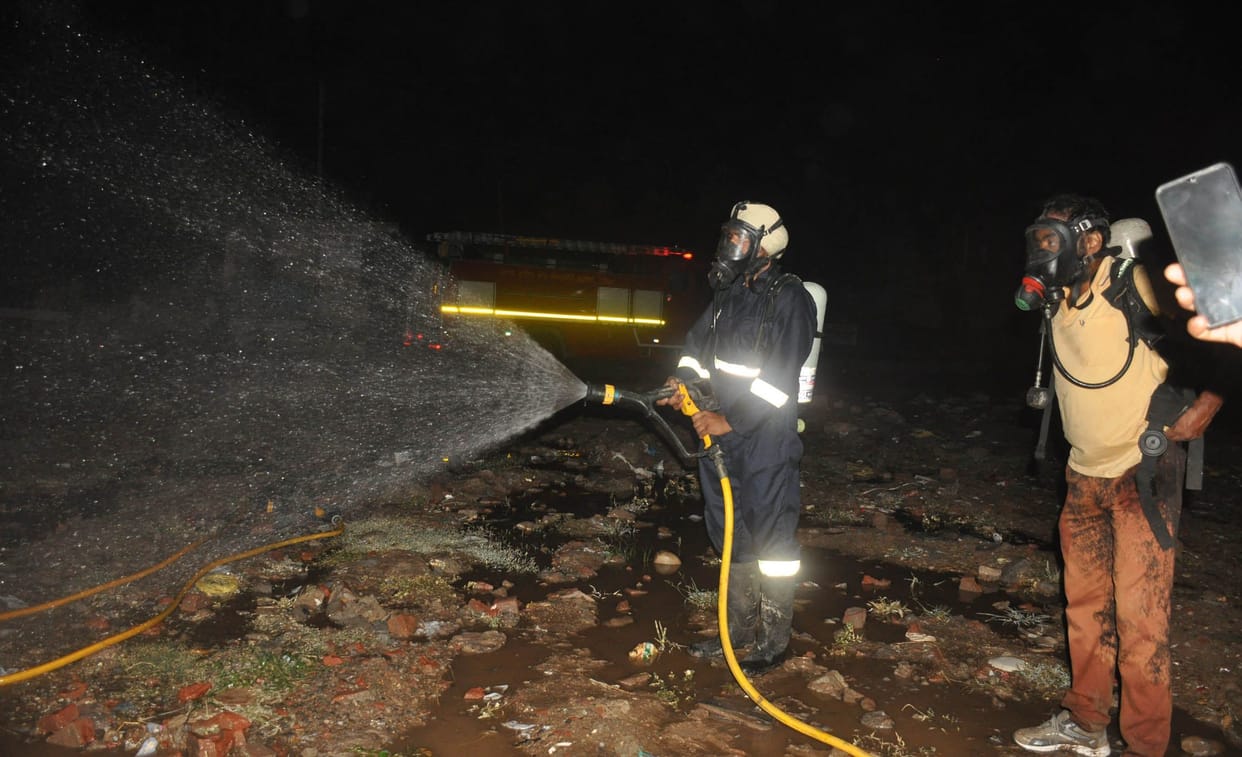 clorine gas cylinder blast in mohali