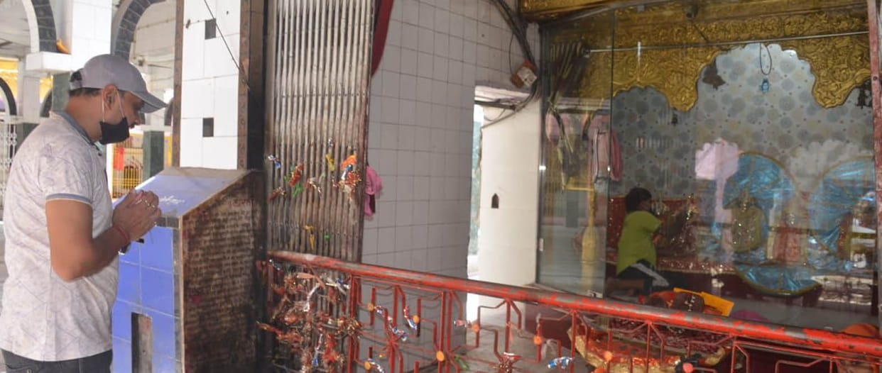 Two and a half months later, devotees reached the site of open faith, Darshan