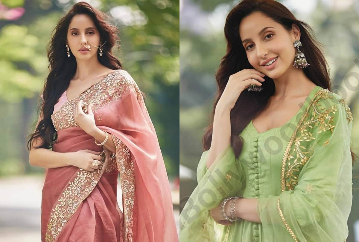 nora fatehi hot saree look photos india's best dancer show