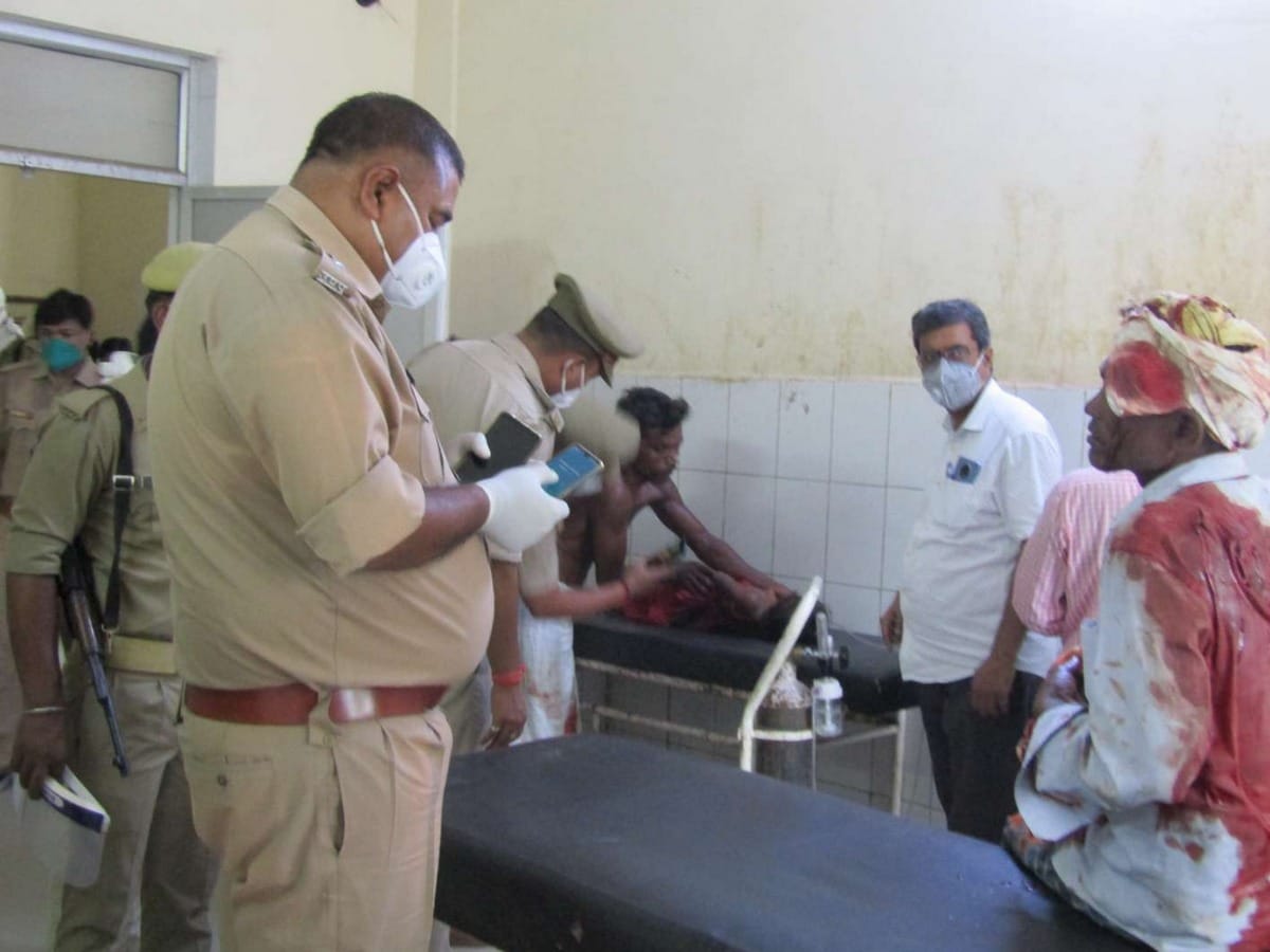 brother stabbed his elder brother sister-in-law and nephew in ballia up