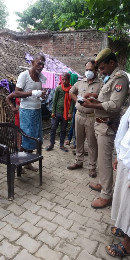 brother stabbed his elder brother sister-in-law and nephew in ballia up