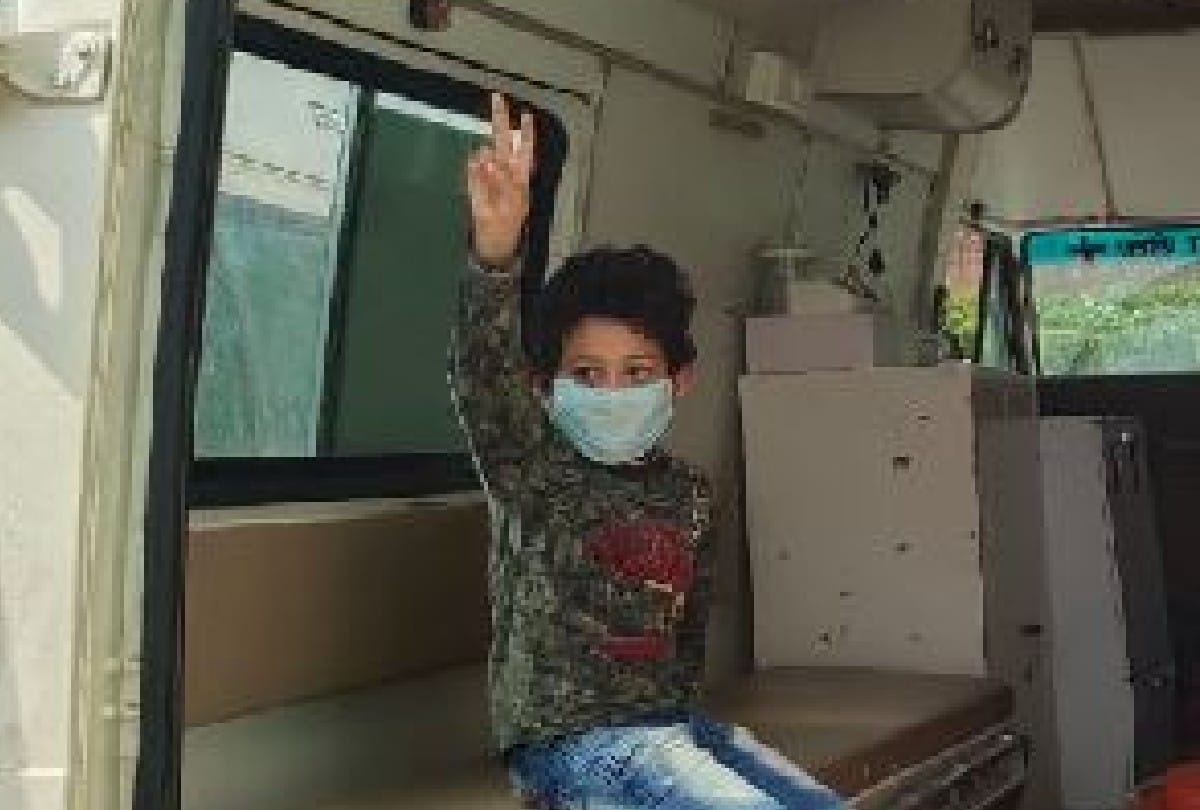 Five year old child defeated corona virus in firozabad