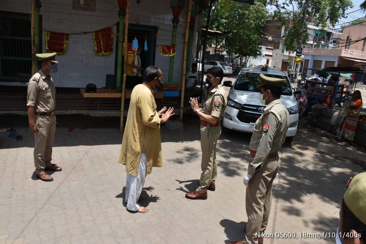 Alert police in near religious place
